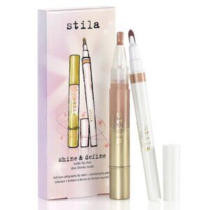 NIB Stila Shine & Define Nude Lip Duo Set
